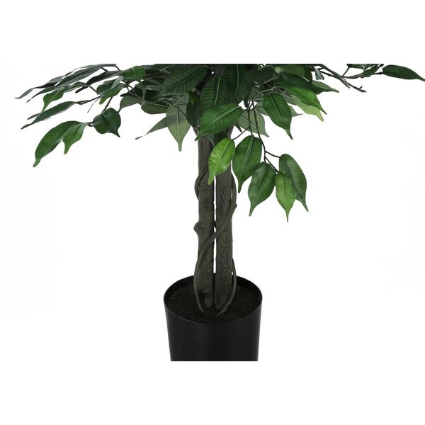 Black Green 58-Inch Ficus Tree Indoor Faux Fake Floor Potted Artificial Plant, image 3